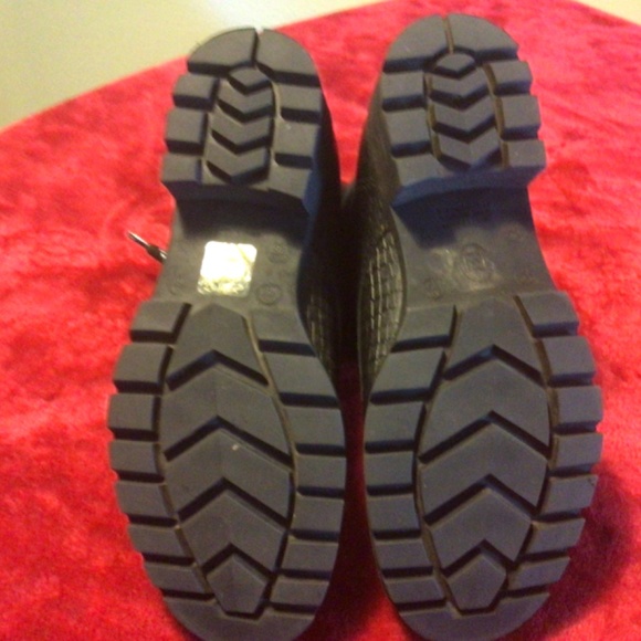 Bottero black leather croc look boots eur size 37 - Picture 5 of 5